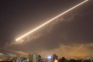 Một cuộc tấn công của Mỹ vào Syria năm 2018.