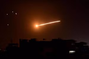Một cuộc tấn công trên bầu trời Syria.