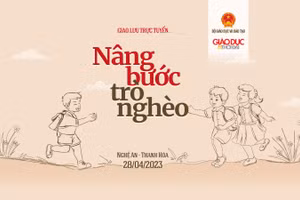 Giao lưu trực tuyến 'Nâng bước trò nghèo'