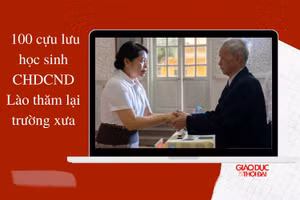 100 cựu lưu học sinh CHDCND Lào thăm lại trường xưa