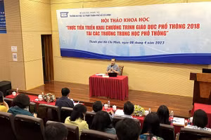 Hội thảo thu hút sự quan tâm lớn của các cán bộ quản lý.