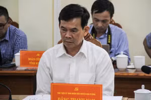 Ông Đặng Thanh Nam khi còn giữ chức Chủ tịch UBND huyện Kon Plông.