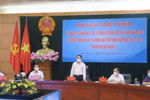 Hội nghị trực tuyến về 2 kỳ thi tại Hải Phòng.