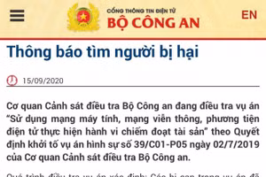 Bộ Công an tìm người bị hại liên quan công ty Khoáng sản Hoàng Long
