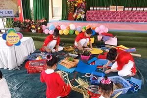 Phần thi sáng tạo của cô và bé