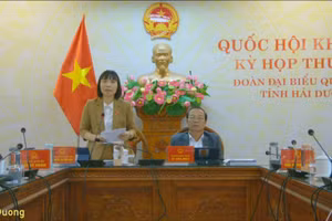 Đại biểu Nguyễn Thị Việt Nga (đoàn Hải Dương)
