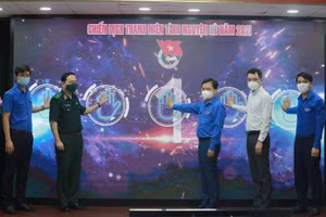 Ban tổ chức phát động Chiến dịch Thanh niên tình nguyện hè năm 2021.