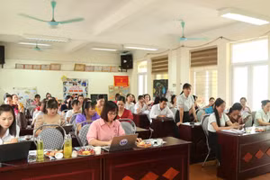 Các đại biểu tham dự Hội thảo Trường trọng điểm chất lượng.