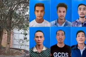 Nhóm đối tượng bị cơ quan chức năng bắt giữ.