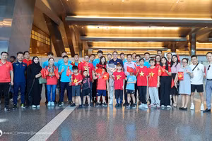 U23 Việt Nam được Đại sứ quán tại Qatar đón tiếp nhiệt tình.
