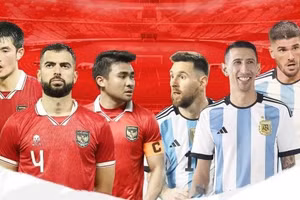Tuyển Indonesia so tài với Argentina vào ngày 19/6 tới.