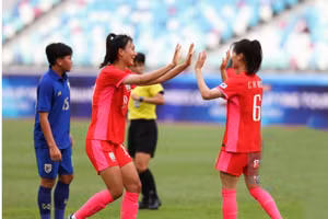 Tuyển nữ Thái Lan thua tan nát Hàn Quốc ở vòng loại Olympic Paris.