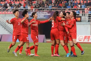 Tuyển nữ Việt Nam rèn quân chuẩn bị cho vòng chung kết World Cup nữ 2023.