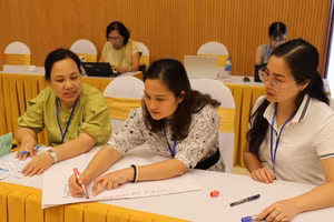 Các giảng viên tham gia tập huấn.