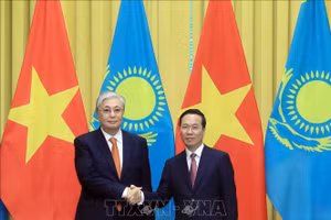 Chủ tịch nước Võ Văn Thưởng chủ trì Lễ đón Tổng thống Kazakhstan