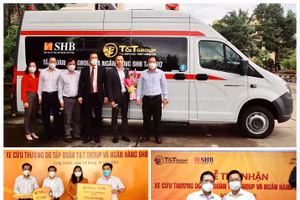 T&T Group và Ngân hàng SHB trao tặng kit xét nghiệm nhanh COVID-19 và xe cứu thương 
