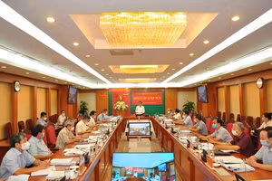 Toàn cảnh kỳ họp thứ tư của Ủy ban Kiểm tra Trung ương.