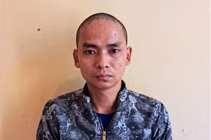 Lưu Văn Nam tại cơ quan chức năng.