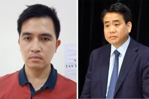 Bị can Nguyễn Trường Giang và Nguyễn Đức Chung.