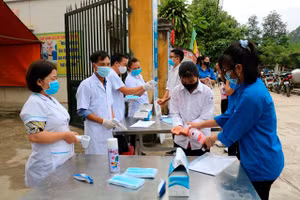 Kỳ thi tốt nghiệp THPT năm 2020 tại Hà Giang diễn ra an toàn. Ảnh: Đức Long 