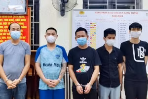 Các đội tượng tại Cơ quan Công an. Ảnh: Công an tỉnh Hà Giang