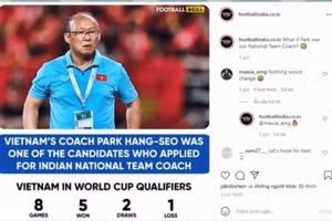 HLV Park Hang Seo được đồn đoán là lọt vào tầm ngắm của Liên đoàn bóng đá Ấn Độ.