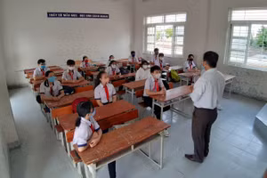 Dự kiến ngày bắt đầu năm học mới từ ngày 7/9. (Ảnh: Duy Quan).