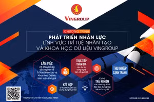 Chương trình Phát triển nhân lực lĩnh vực Trí tuệ nhân tạo và Khoa học dữ liệu Vingroup bắt đầu nhận hồ sơ ứng tuyển từ ngày 21/8/2020.