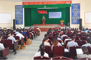 Quang cảnh tập huấn.