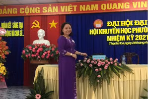 Nhà giáo Lê Thị Mười Ba, Hiệu trưởng Trường Mầm non Thạnh Hòa (quận Thốt Nốt)