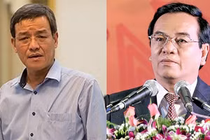 Ông Đinh Quốc Thái (bên trái) và ông Trần Đình Thành. Ảnh: TTXVN.