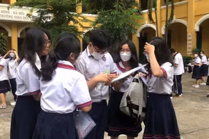 Thí sinh tham dự kỳ thi tốt nghiệp THPT 2022.