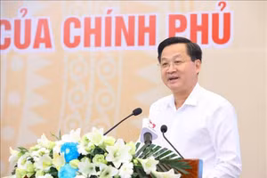 Phó Thủ tướng Chính phủ Lê Minh Khái phát biểu chỉ đạo tại Hội nghị