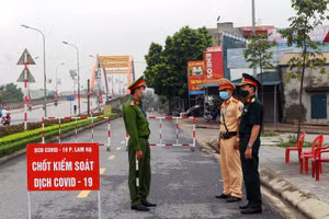 Trạm chốt tổ dân phố Đình Tràng, phường Lam Hạ, TP phố Phủ Lý.