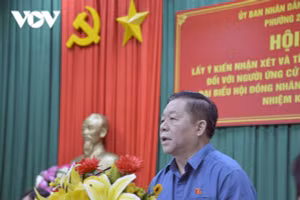 Cử tri đồng ý giới thiệu Trưởng ban Tuyên giáo Trung ương Nguyễn Trọng Nghĩa ứng cử ĐBQH