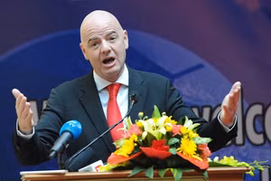Chủ tịch FIFA Infantino gửi thư chúc mừng chiến công của đội bóng áo lính. 