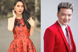 Ca sĩ Thủy Tiên và Đàm Vĩnh Hưng.