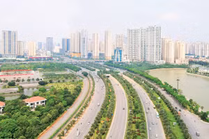 Thành phố Hà Nội đã và đang phát huy mọi nguồn lực để phát triển giàu đẹp, văn minh, hiện đại. Ảnh: Quang Thái