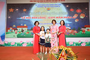 Mùa Trung thu nhân ái, thấm đẫm tình yêu thương tại Trường tiểu học Dịch Vọng B 