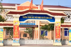 Sở GD&ĐT tỉnh Thừa Thiên - Huế kỷ luật Hiệu trưởng Trường THPT Nguyễn Sinh Cung vì sự cố lộ đề thi. (Ảnh: T.B).