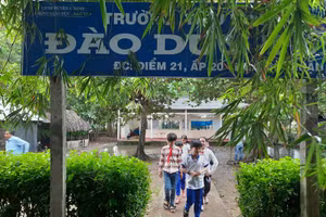Học sinh tại một điểm lẻ ở huyện U Minh, Cà Mau. Ảnh tư liệu.
