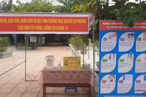 Các trường học tại xã Hòa Bắc sẵn sàng đón HS trở lại trường.