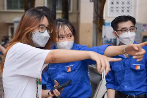 Thí sinh tham dự Kỳ thi đánh giá tư duy năm 2022 do Trường ĐH Bách khoa Hà Nội tổ chức.