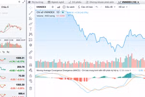 VN-Index giảm giá trong tháng 12/2022. Ảnh: Fireant