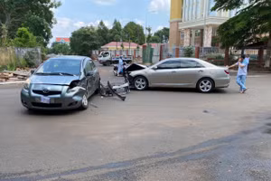Hiện trường vụ va chạm.