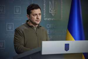 Tổng thống Ukraine Zelensky.