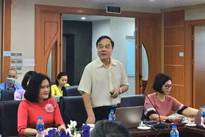 TS. Nguyễn Hải Hữu – Chủ tịch hội các trường đào tạo Công tác xã hội phát biểu tại hội thảo.