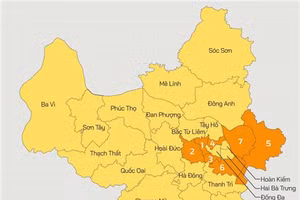 Hiện, Hà Nội không còn quận, huyện “vùng xanh”.