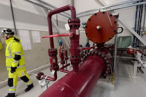 Một trạm nén của đường ống dẫn khí đốt biển Balticconnector ở Inga (Inkoo), Phần Lan. (Ảnh: AFP)