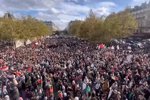 Biểu tình ủng hộ người Palestine.